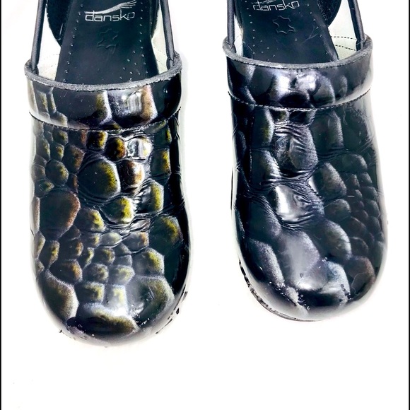 Dansko Reptile Print Clogs - Picture 3 of 7